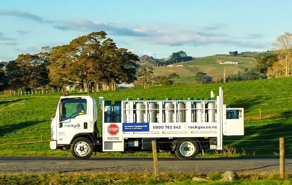 Rockgas Taranaki delivery truck