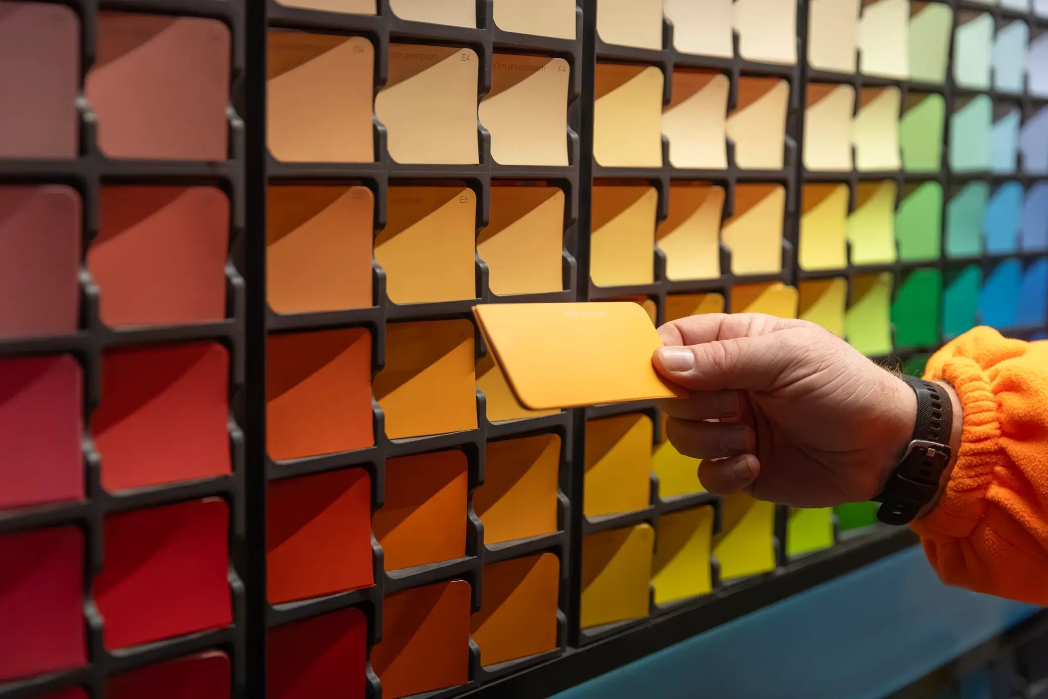 Paint swatch cards